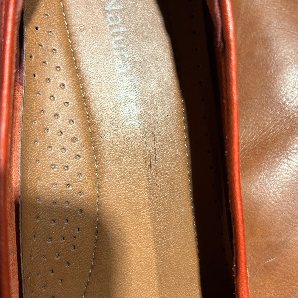 Naturalizer Red Woven Leather Loafers with Tassel Detail – Size 8.5 - Picture 4 of 4